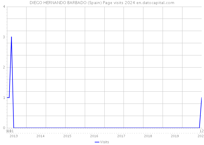 DIEGO HERNANDO BARBADO (Spain) Page visits 2024 