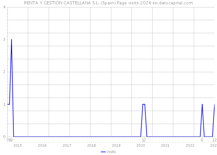 RENTA Y GESTION CASTELLANA S.L. (Spain) Page visits 2024 