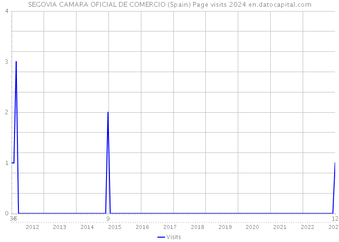 SEGOVIA CAMARA OFICIAL DE COMERCIO (Spain) Page visits 2024 