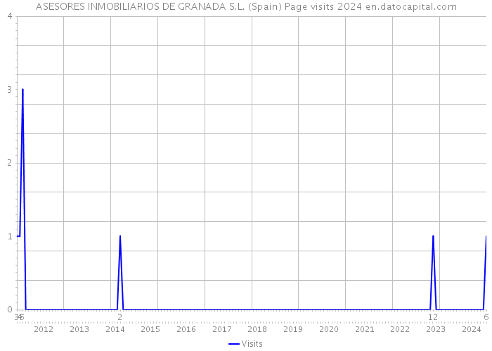 ASESORES INMOBILIARIOS DE GRANADA S.L. (Spain) Page visits 2024 