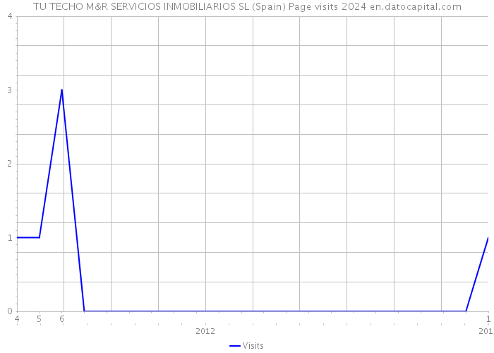 TU TECHO M&R SERVICIOS INMOBILIARIOS SL (Spain) Page visits 2024 