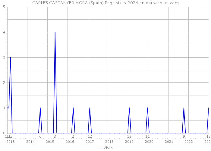 CARLES CASTANYER MORA (Spain) Page visits 2024 