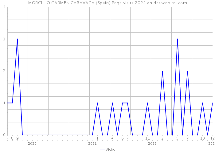 MORCILLO CARMEN CARAVACA (Spain) Page visits 2024 