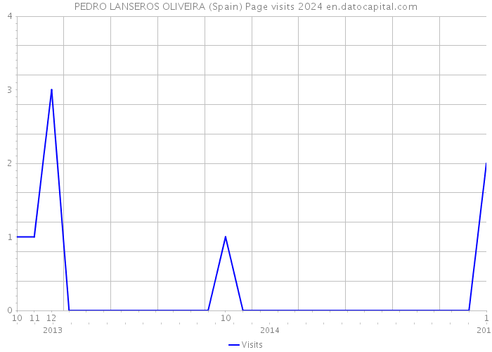 PEDRO LANSEROS OLIVEIRA (Spain) Page visits 2024 