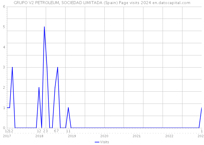 GRUPO V2 PETROLEUM, SOCIEDAD LIMITADA (Spain) Page visits 2024 