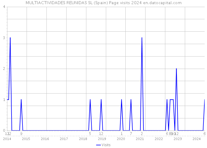 MULTIACTIVIDADES REUNIDAS SL (Spain) Page visits 2024 