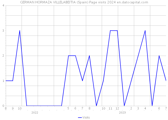 GERMAN HORMAZA VILLELABEITIA (Spain) Page visits 2024 