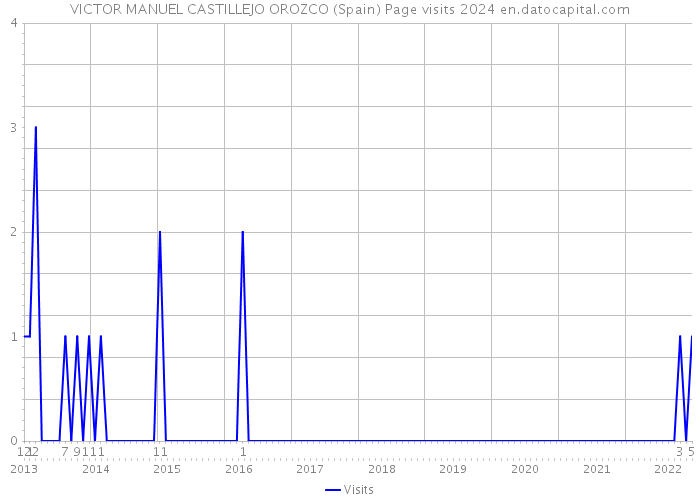 VICTOR MANUEL CASTILLEJO OROZCO (Spain) Page visits 2024 