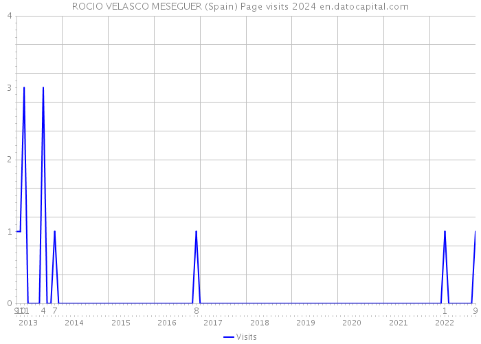 ROCIO VELASCO MESEGUER (Spain) Page visits 2024 