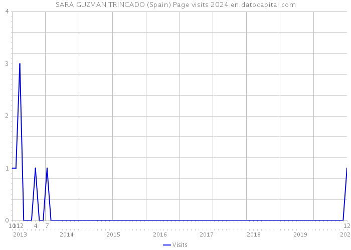 SARA GUZMAN TRINCADO (Spain) Page visits 2024 