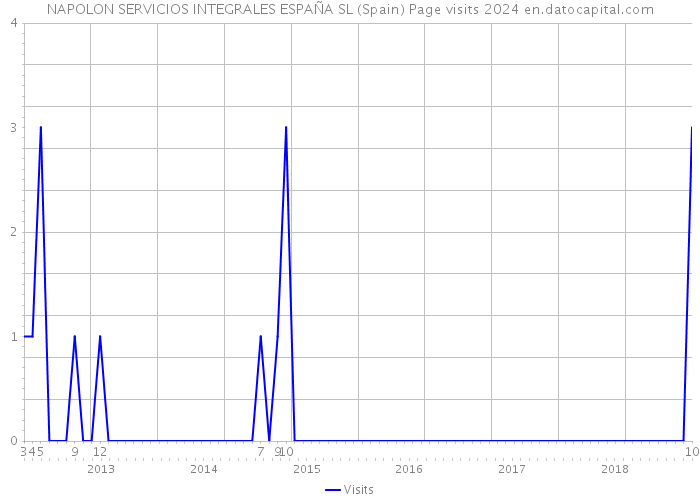 NAPOLON SERVICIOS INTEGRALES ESPAÑA SL (Spain) Page visits 2024 