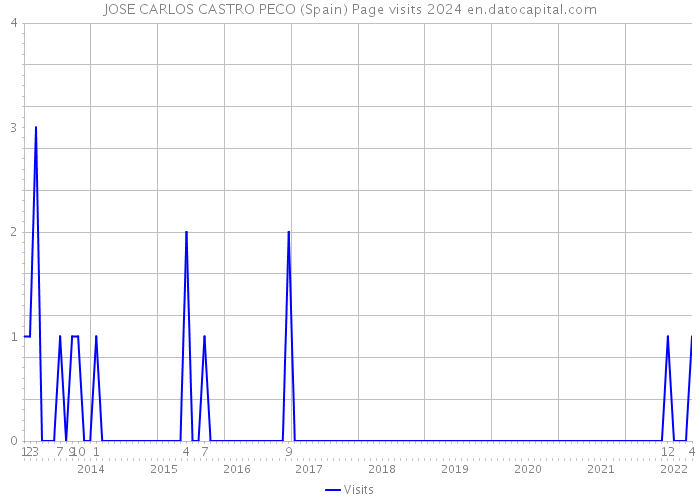 JOSE CARLOS CASTRO PECO (Spain) Page visits 2024 