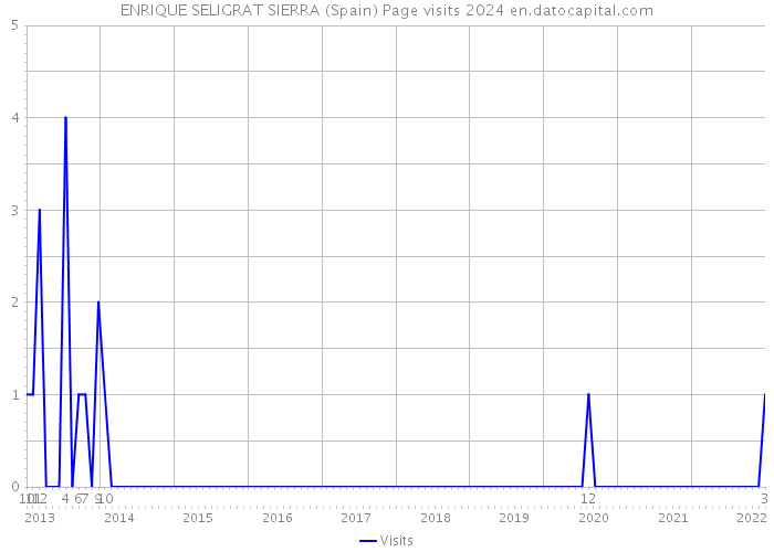ENRIQUE SELIGRAT SIERRA (Spain) Page visits 2024 