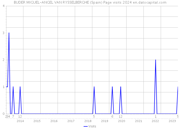 BUDER MIGUEL-ANGEL VAN RYSSELBERGHE (Spain) Page visits 2024 