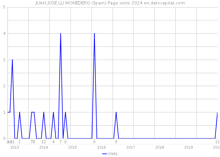 JUAN JOSE LLI MONEDERO (Spain) Page visits 2024 