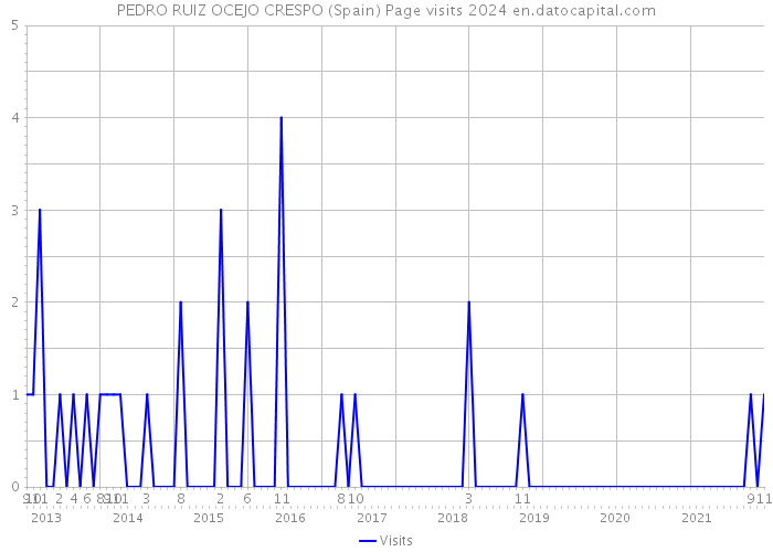PEDRO RUIZ OCEJO CRESPO (Spain) Page visits 2024 