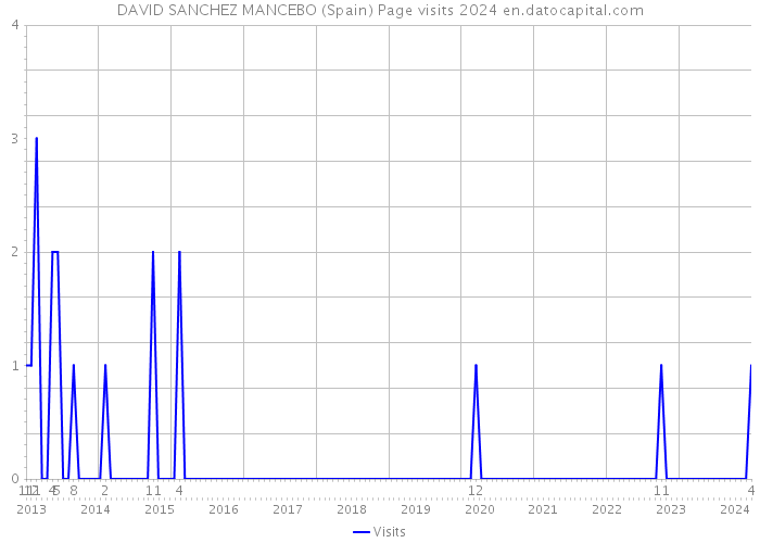 DAVID SANCHEZ MANCEBO (Spain) Page visits 2024 