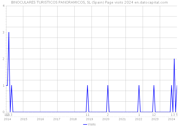 BINOCULARES TURISTICOS PANORAMICOS, SL (Spain) Page visits 2024 