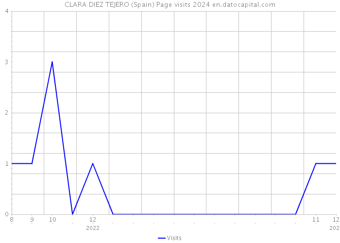 CLARA DIEZ TEJERO (Spain) Page visits 2024 