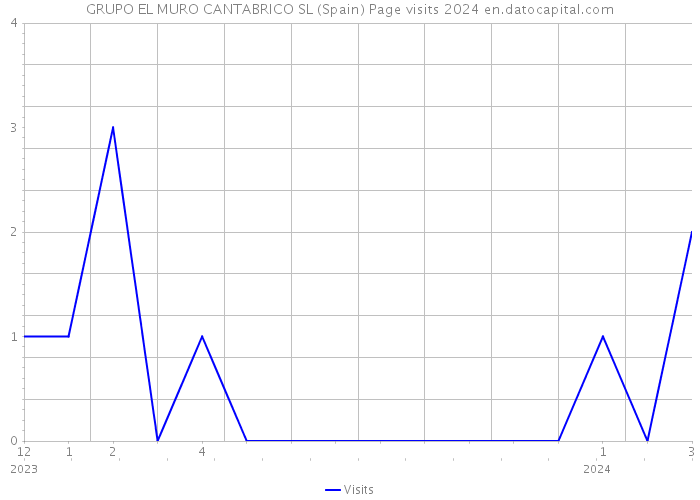 GRUPO EL MURO CANTABRICO SL (Spain) Page visits 2024 