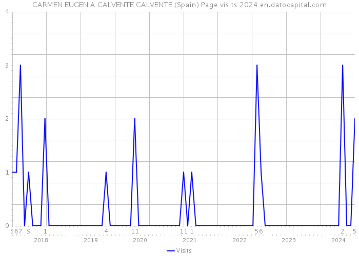 CARMEN EUGENIA CALVENTE CALVENTE (Spain) Page visits 2024 