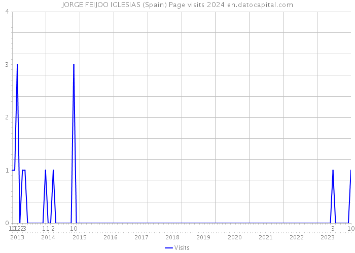 JORGE FEIJOO IGLESIAS (Spain) Page visits 2024 