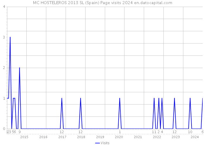 MC HOSTELEROS 2013 SL (Spain) Page visits 2024 