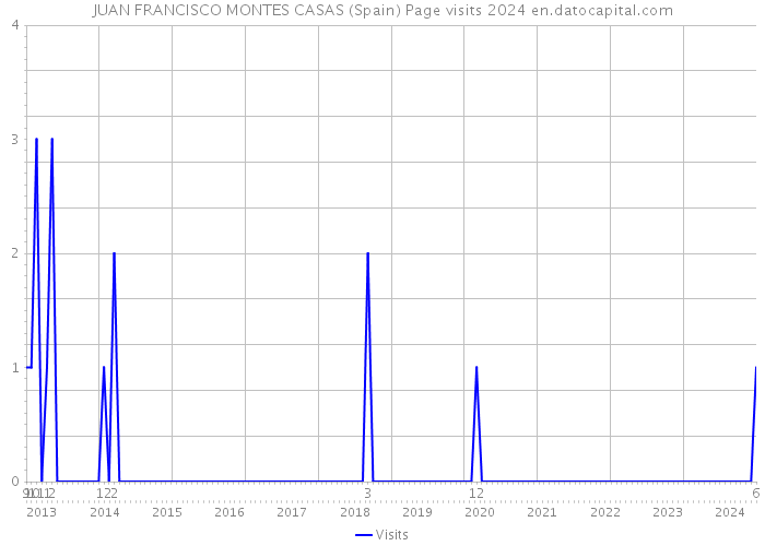 JUAN FRANCISCO MONTES CASAS (Spain) Page visits 2024 