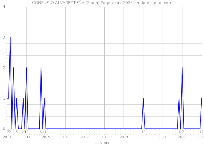 CONSUELO ALVAREZ PEÑA (Spain) Page visits 2024 