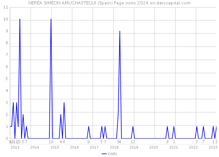 NEREA SIMEON AMUCHASTEGUI (Spain) Page visits 2024 