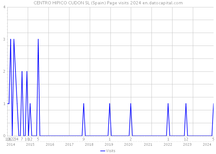 CENTRO HIPICO CUDON SL (Spain) Page visits 2024 