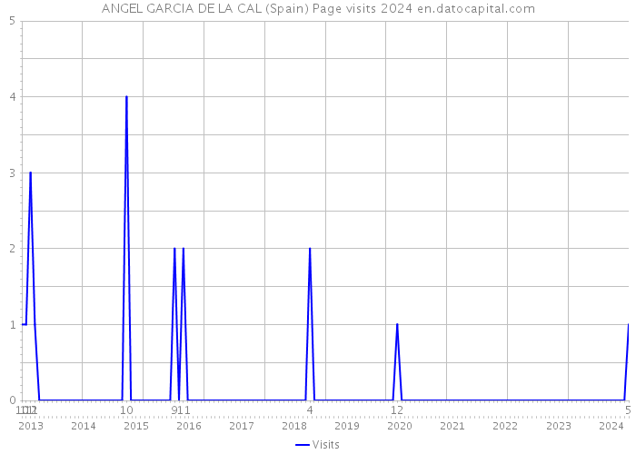 ANGEL GARCIA DE LA CAL (Spain) Page visits 2024 