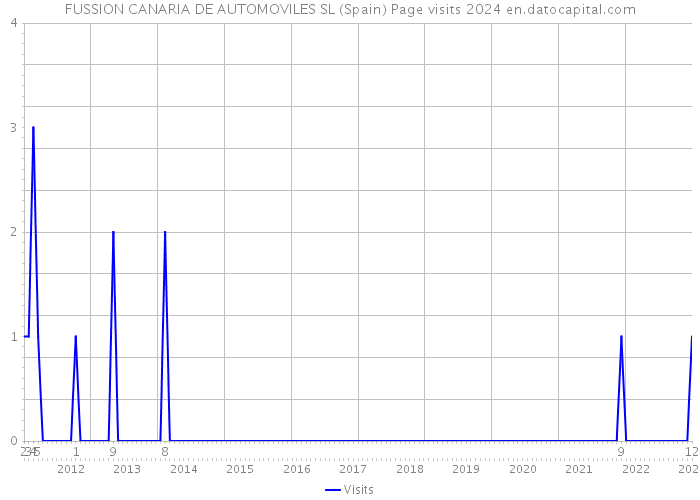 FUSSION CANARIA DE AUTOMOVILES SL (Spain) Page visits 2024 