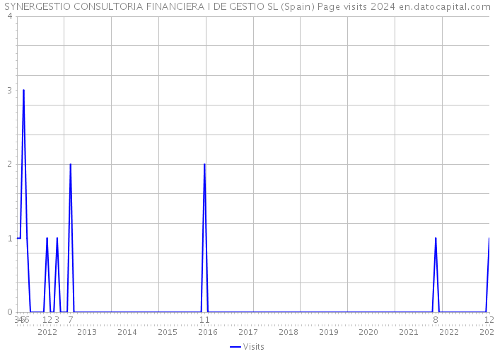 SYNERGESTIO CONSULTORIA FINANCIERA I DE GESTIO SL (Spain) Page visits 2024 