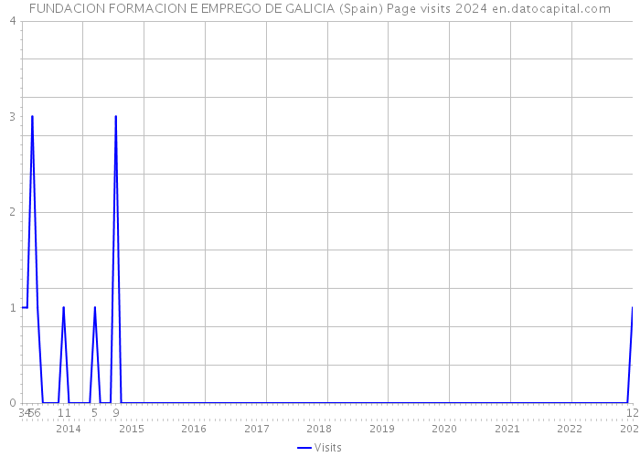 FUNDACION FORMACION E EMPREGO DE GALICIA (Spain) Page visits 2024 