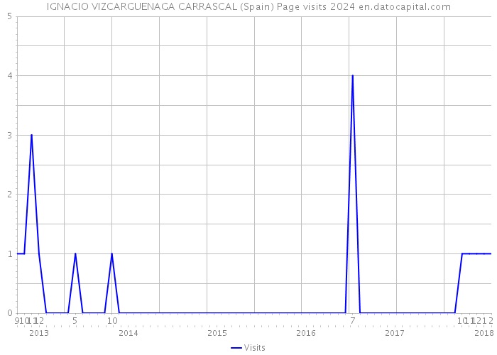IGNACIO VIZCARGUENAGA CARRASCAL (Spain) Page visits 2024 