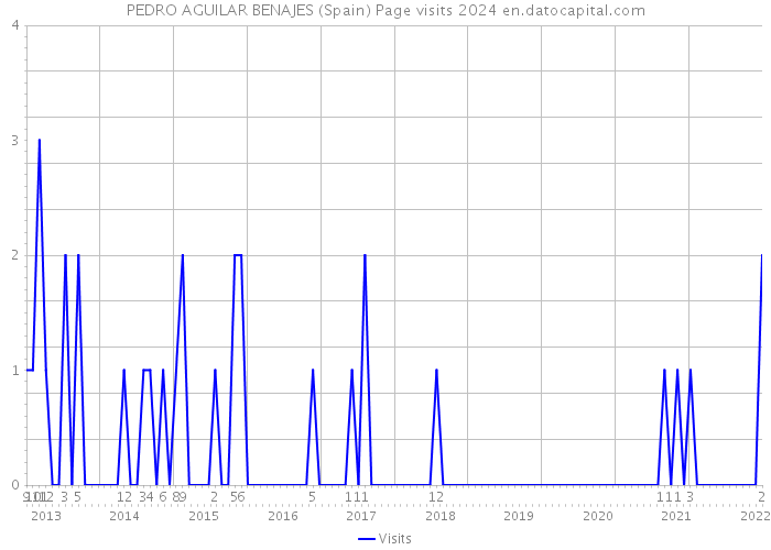 PEDRO AGUILAR BENAJES (Spain) Page visits 2024 