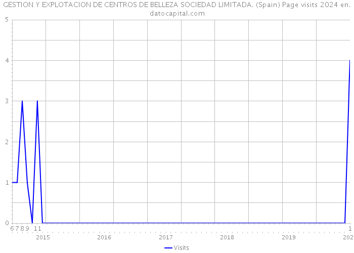 GESTION Y EXPLOTACION DE CENTROS DE BELLEZA SOCIEDAD LIMITADA. (Spain) Page visits 2024 