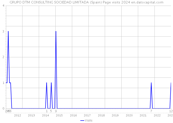 GRUPO DTM CONSULTING SOCIEDAD LIMITADA (Spain) Page visits 2024 