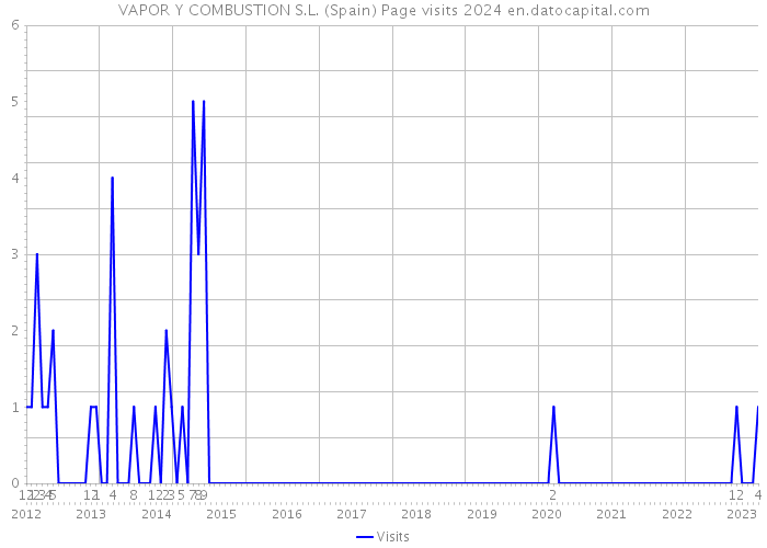 VAPOR Y COMBUSTION S.L. (Spain) Page visits 2024 