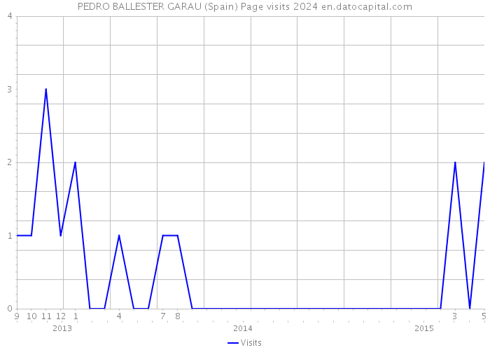 PEDRO BALLESTER GARAU (Spain) Page visits 2024 