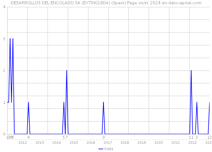 DESARROLLOS DEL ENCOLADO SA (EXTINGUIDA) (Spain) Page visits 2024 