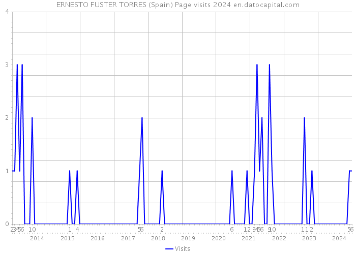 ERNESTO FUSTER TORRES (Spain) Page visits 2024 