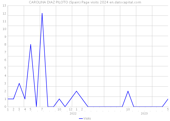 CAROLINA DIAZ PILOTO (Spain) Page visits 2024 