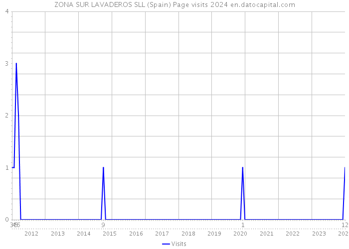 ZONA SUR LAVADEROS SLL (Spain) Page visits 2024 