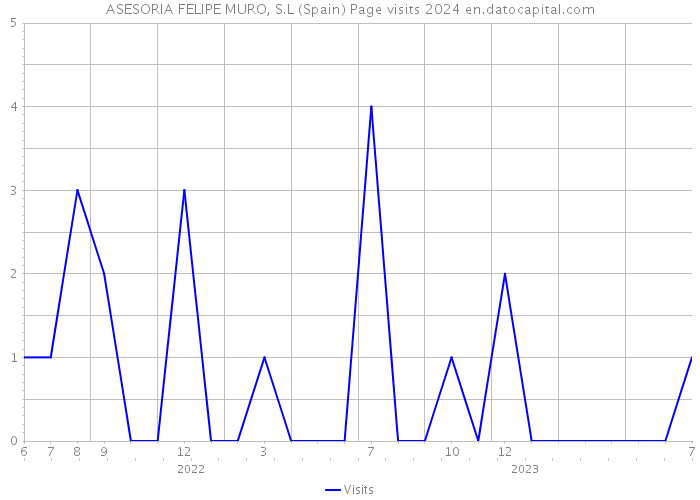 ASESORIA FELIPE MURO, S.L (Spain) Page visits 2024 