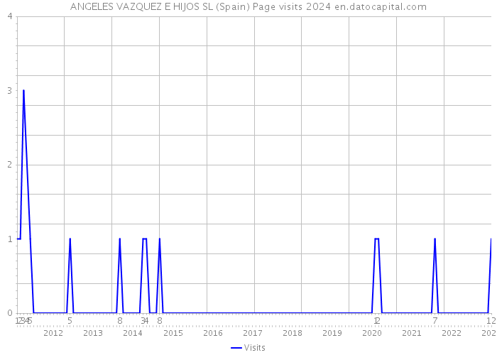 ANGELES VAZQUEZ E HIJOS SL (Spain) Page visits 2024 