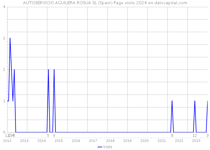 AUTOSERVICIO AGUILERA ROSUA SL (Spain) Page visits 2024 