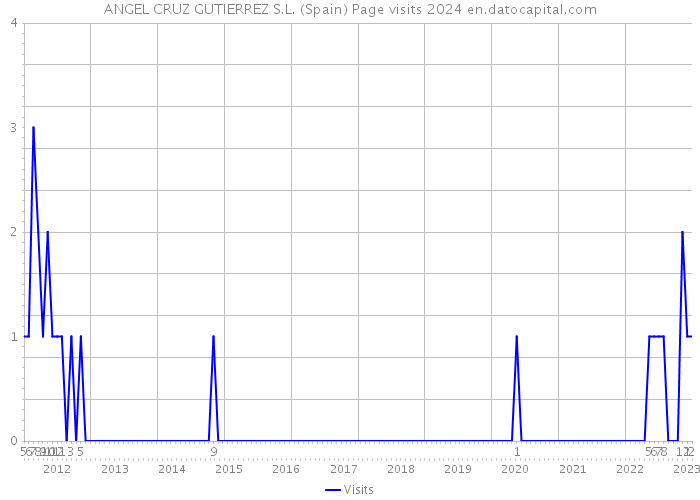 ANGEL CRUZ GUTIERREZ S.L. (Spain) Page visits 2024 