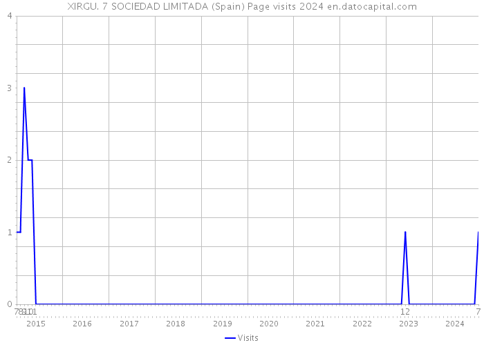 XIRGU. 7 SOCIEDAD LIMITADA (Spain) Page visits 2024 